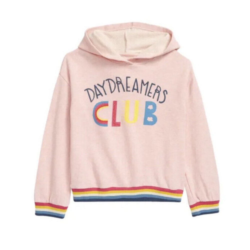 Tucker + Tate Kids' Cozy Hoodie Pink English Heather Daydream Club Size 3 NWT